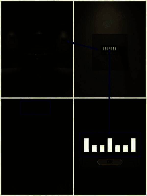 右侧墙上上层柜子密码锁图