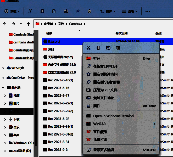 查找.tscproj文件的图片