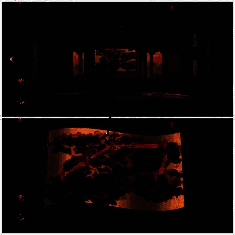 水镜楼墙上地图图片