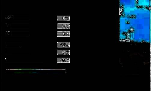 拖动色彩平衡面板相关区域的界面