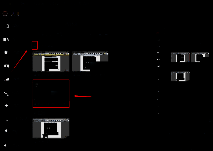媒体箱中屏幕录制选项及刚录好文件的界面