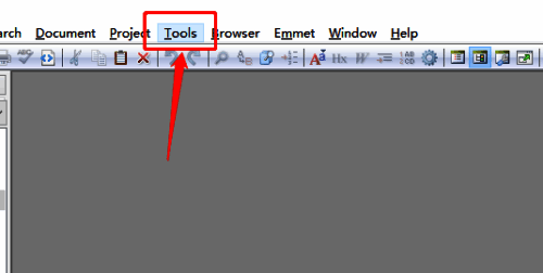 点击Tools选项的界面图片