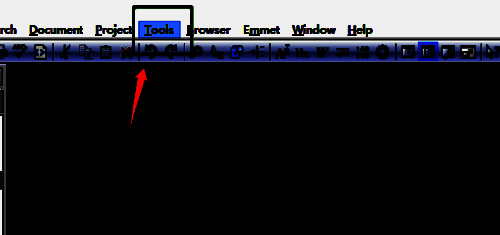 点击EditPlus的Tools菜单示意图