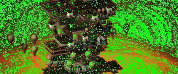 玩家自由设计塔体结构与建筑布局