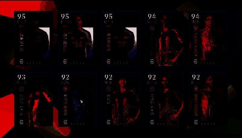 红衣天才精选球员展示，包括穆西亚拉与奥利赛