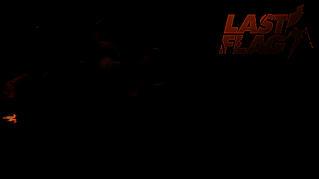 《Last Flag》游戏场景，玩家在复古风格的户外竞技场中激烈对抗，画面色彩鲜艳，角色造型独特