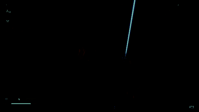 玩家使用轨道炮远程打击吐酸泰坦，画面特效震撼