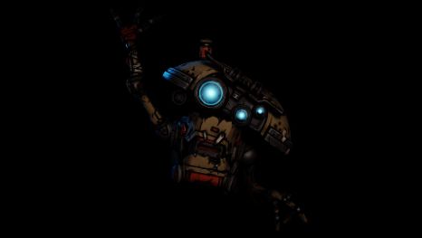 ECHO-4无人机漂浮在玩家身旁，发出蓝色光芒，前方显示路线指引箭头