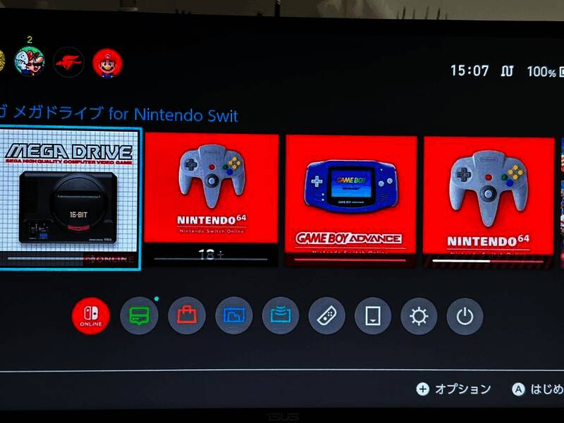 任天堂历代手柄连接Switch 2展示图，包括红白机、SFC、N64、NGC等经典手柄