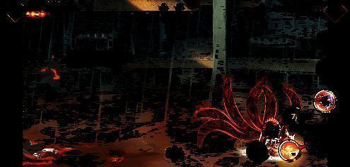 六尾鸣人连续释放技能，画面充满特效