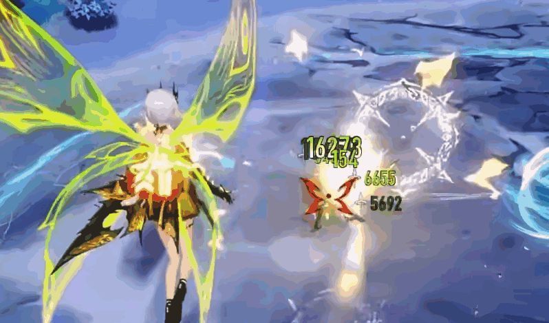 螺旋飞跃技能演示动画，角色化身为一道蓝色光流快速穿越复杂地形