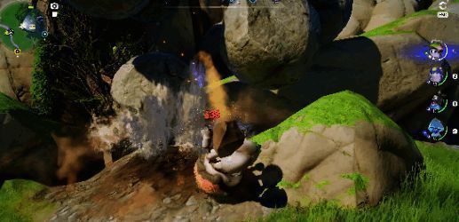 成功完成捕捉动作的精彩瞬间截图