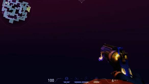 第一组超大十字准星效果图，红色十字线清晰醒目