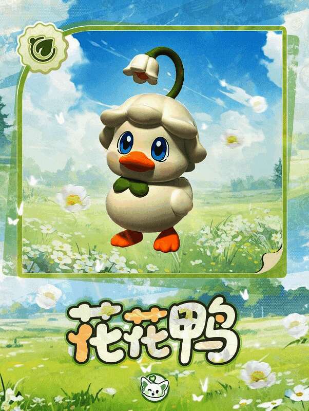 《花花鸭召唤器》使用场景图，展示召唤出一群小鸭的搞笑画面