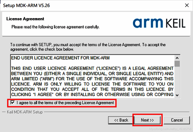 Keil5安装路径选择界面，提示不要包含中文字符