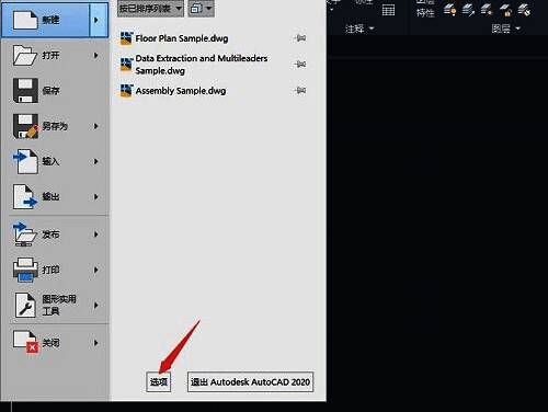 选项窗口界面展示，显示标签页被选中状态