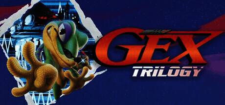 GEX三部曲游戏画面展示，壁虎Gex在电视节目场景中跳跃