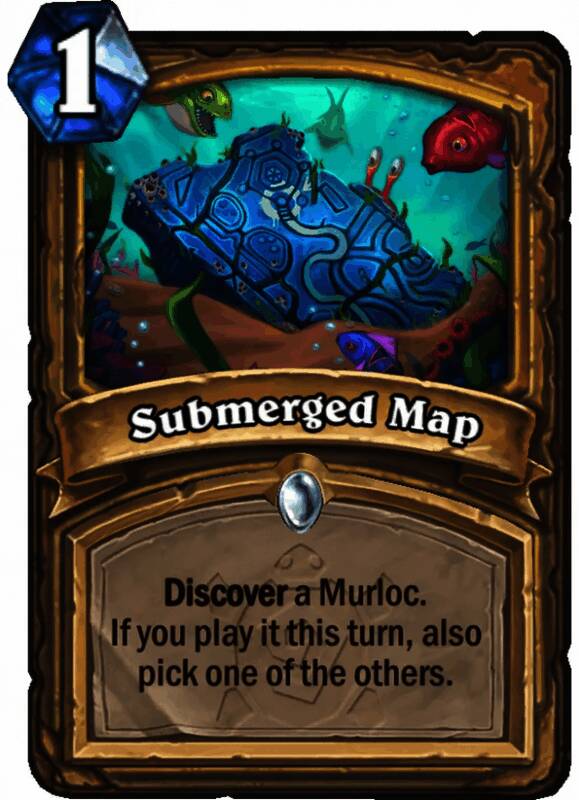 Submerged Map卡牌界面，展示发现机制说明