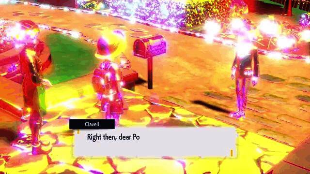 角色走出家门时，整个场景被异常太晶化效果覆盖，建筑与人物均呈现结晶状变形