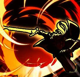 技能‘赤焰’释放瞬间画面，火焰席卷全场，背景特效炫目