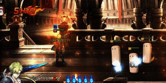 灵魂燃烧状态展示，克劳乌周身环绕红色能量光环，眼神锐利如火