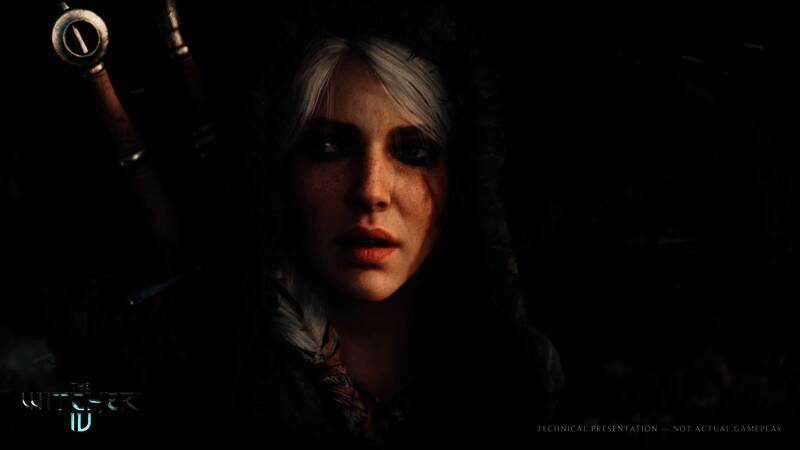 CD Projekt RED技术副总裁Charles Tremblay接受采访画面，背景为游戏引擎界面