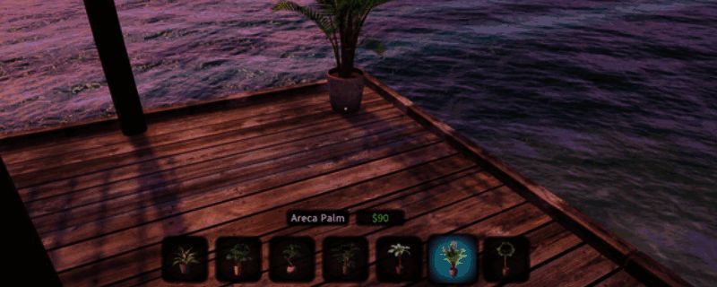 玩家在沙滩边经营自己的小酒吧，周围是碧海蓝天，气氛轻松愉悦