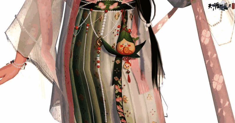 玩家在游戏中小吃摊前与NPC互动，背景为热闹的庆典街道