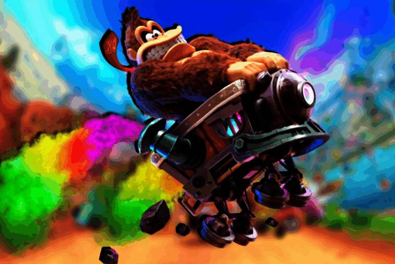 《马里奥赛车：世界》游戏截图，展示部分角色造型及赛道场景