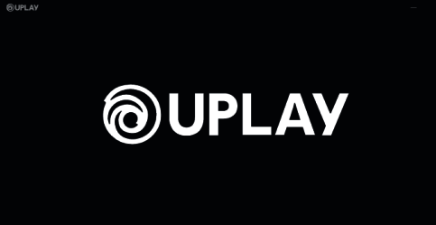 Uplay客户端启动界面，显示正在更新游戏平台文件