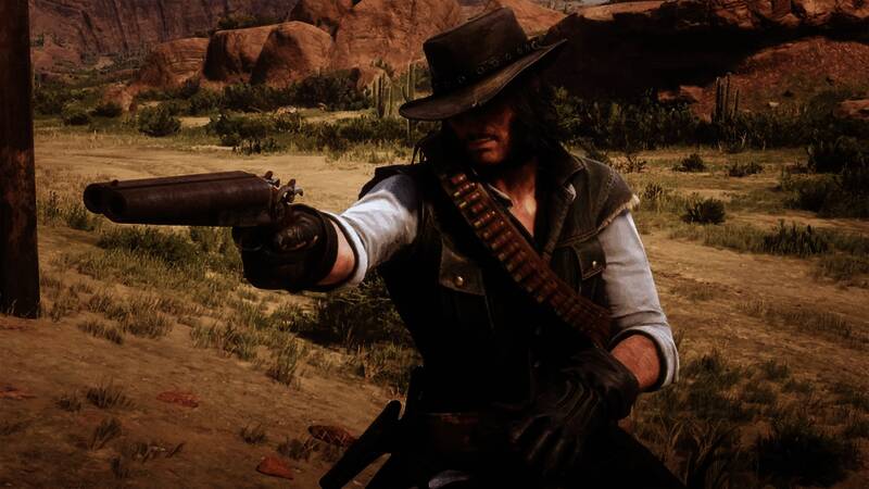 Rob Wiethoff正在进行《荒野大镖客：救赎》直播，神情专注地操作游戏