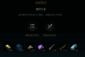 改造七材料构成，展示反物质涂层技术