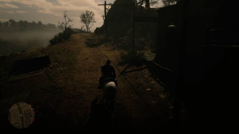 角色从范霍恩贸易站出发沿路径前进