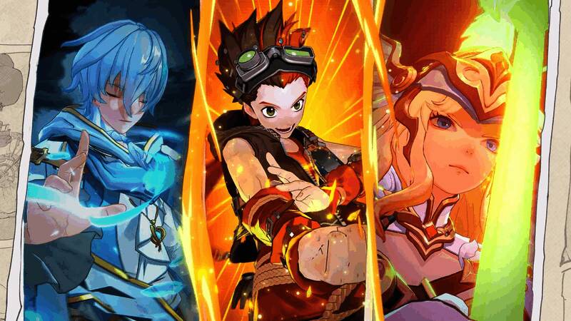 战斗场景演示，角色释放技能特效华丽