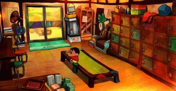 澡堂炭之汤外观展示，建筑风格古朴，门口有蒸汽冒出