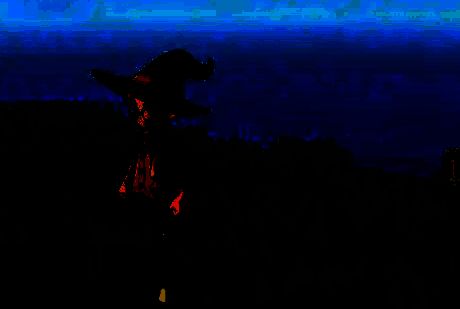 隐秘沙滩地图截图，标注出狮鹫位置