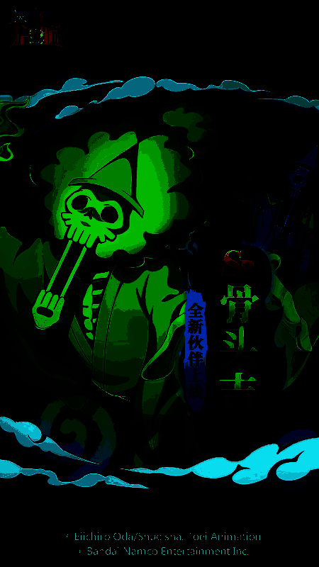 SP布鲁克以骨头吉形态登场，手持剑与吉他，充满动漫风格的战斗画面