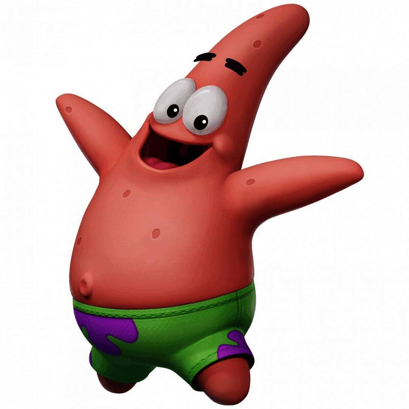 海绵宝宝与派大星在赛场上的造型展示