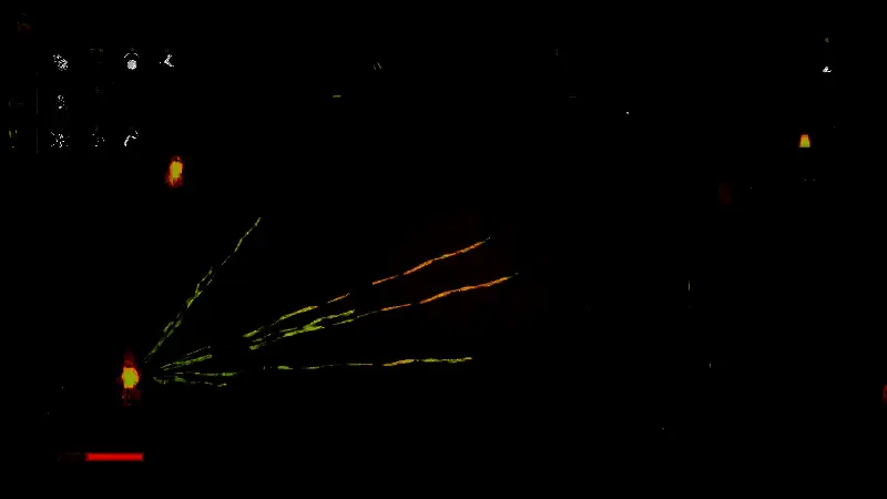 角色手持战利品，背景为战斗胜利画面