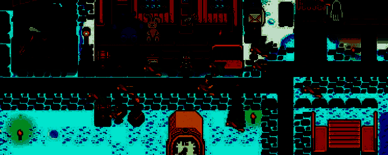 星露谷物语复活节庆典场景，鹈鹕镇广场上村民们正在寻找彩色彩蛋