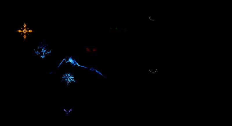 游戏战斗场景展示，多角色技能特效交织，呈现高燃战斗氛围