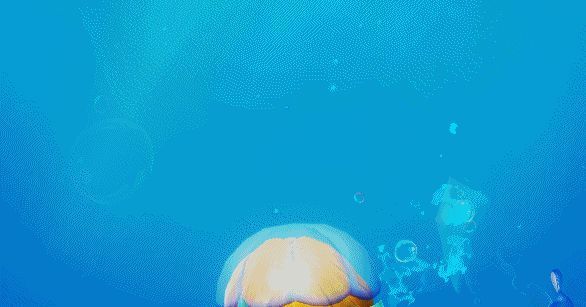 瓦瓦莉挥舞鲨鱼进行攻击，画面动感十足