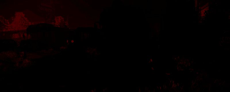 《MIMESIS》游戏封面图，呈现阴森诡异氛围的都市街头场景