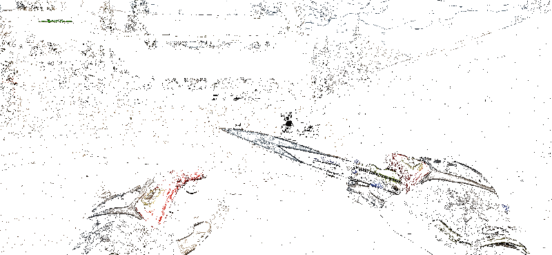 涂鸦利刃检视动作展示，蓝绿配色充满未来感