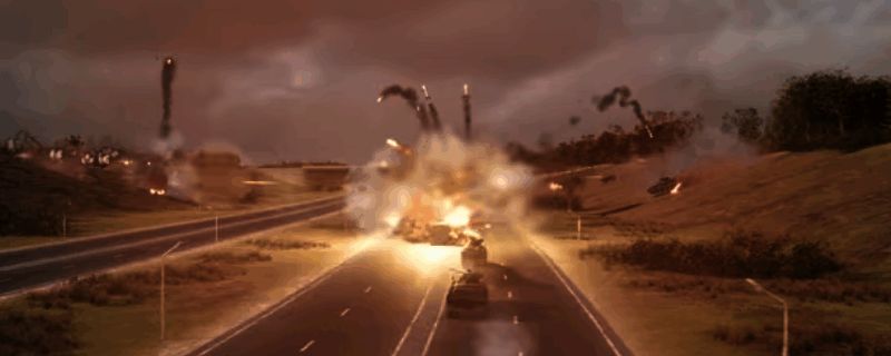 游戏中补给车与直升机在地图上准备执行自动卸货任务