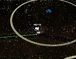 动图展示远程火炮单位在完成打击后自动接收补给并转移位置的过程