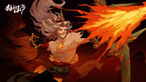 幻灵九尾狐技能释放瞬间，身后火焰特效华丽动人