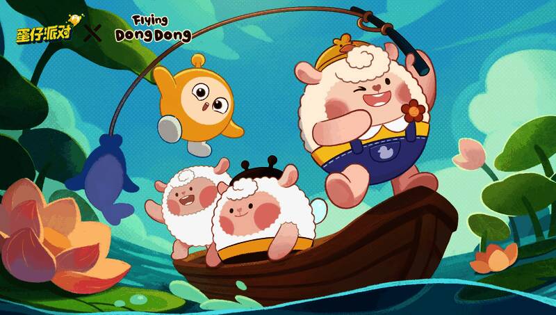 DongDong家族成员集体亮相，背景为夏日海滩场景