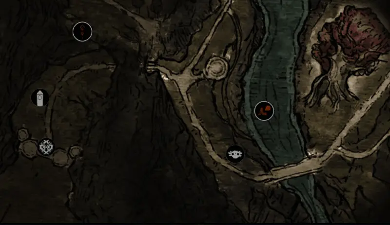 玩家靠近Croakmaw，画面左侧出现互动提示‘抚摸’选项