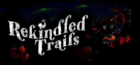 《Rekindled Trails》游戏画面展示梦幻般的自然景观与角色手持火把照亮黑暗场景